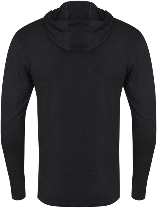 Gold's Gym Long Sleeve Hooded Top - Black Marl