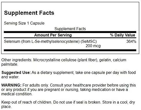 Swanson Selenium, 200mcg - 120 caps - Vitamins & Minerals at MySupplementShop by Swanson