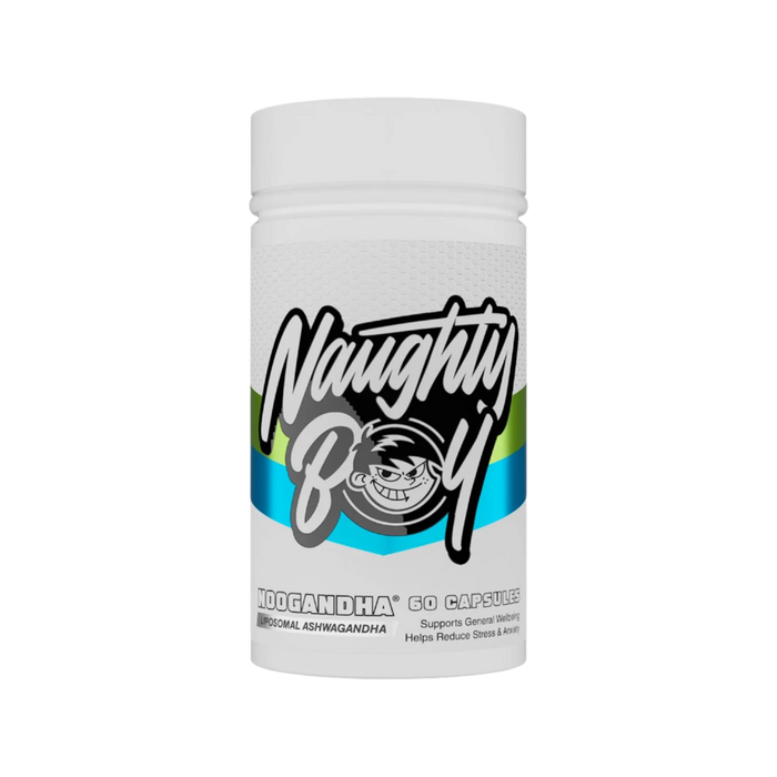 NaughtyBoy® Noogandha 60 Capsules - Liposomal Ashwagandha for Superior Stress Relief and Cognitive Enhancement