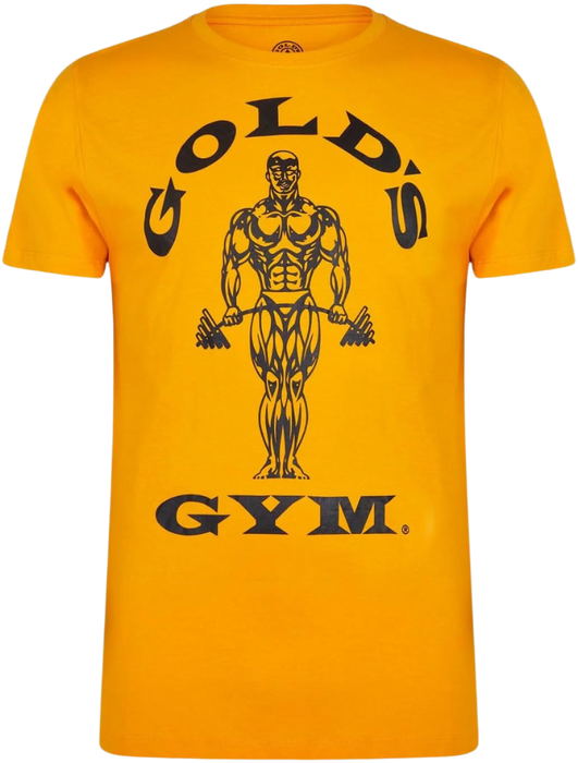 Gold's Gym Muscle Joe Gold T-Shirt – Iconic Style, Ultimate Comfort