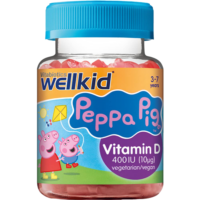 Vitabiotics WellKid Peppa Pig Vitamin D 400 IU 30 Soft Jellies 3-7 Years