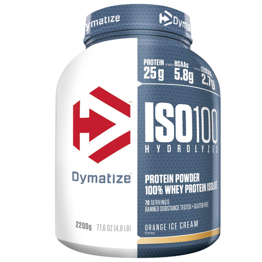 Dymatize ISO-100, Orange Ice Cream - 2200g Best Value Protein Supplement Powder at MYSUPPLEMENTSHOP.co.uk