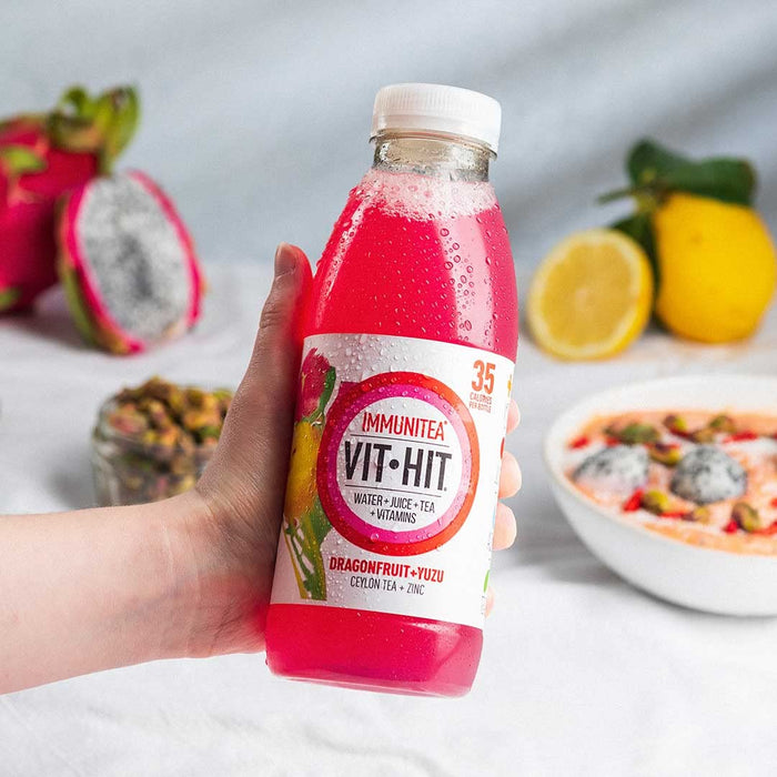 VITHIT Immunitea 12x500ml Dragonfruit & Yuzu