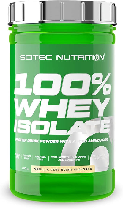SciTec 100 % Whey Isolate, Cookies &amp; Cream – 700 Gramm