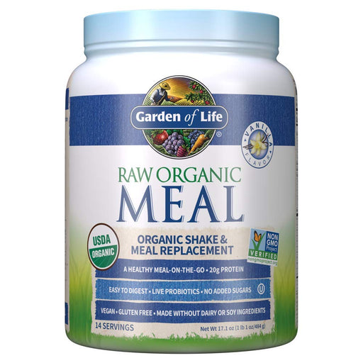 Garden of Life Raw Organic Meal, Vanilla - 484g | High-Quality Health Foods | MySupplementShop.co.uk