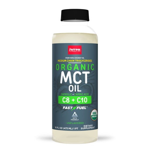 Jarrow Formulas Organic MCT Oil, Unflavored - 473ml. - Omegas, EFAs, CLA, Oils at MySupplementShop by Jarrow Formulas