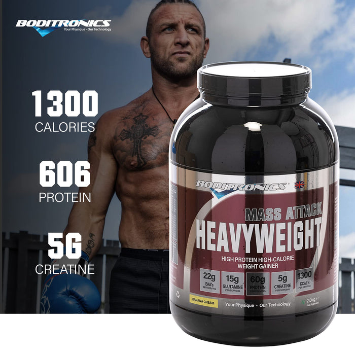 Boditronics Mass Attack Heavyweight 2kg - Protein Blends at MySupplementShop by Boditronics