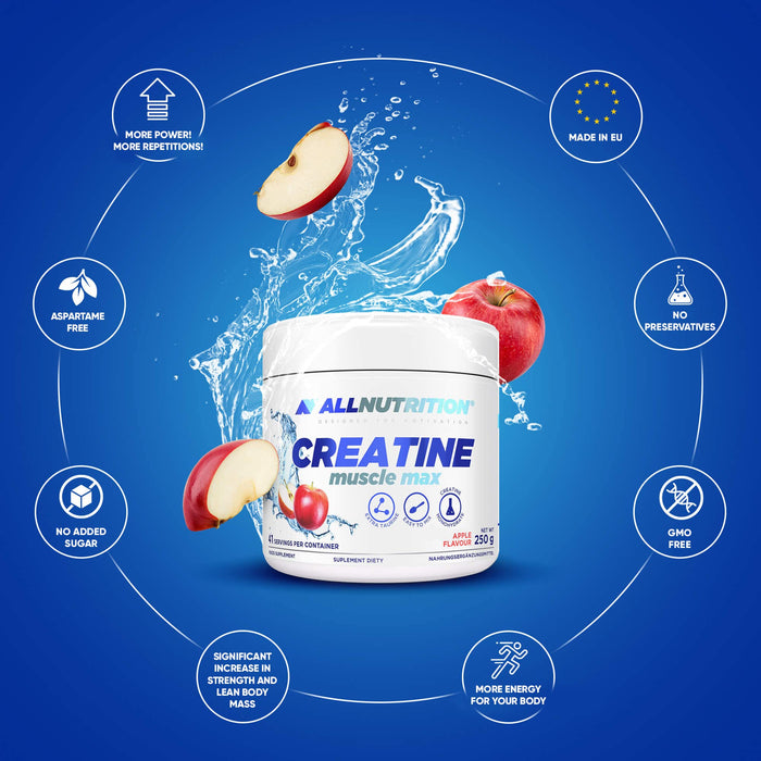 Creatine Muscle Max, Blueberry - 250g