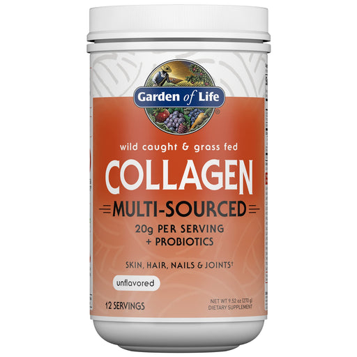 Garden of Life Wild Caught & Grass Fed Collagen Multi-Sourced - 270g | High-Quality Joint Support | MySupplementShop.co.uk