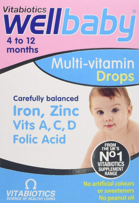 Vitabiotics Wellbaby Multi-Vitamin Drops - 30ml - Children at MySupplementShop by Vitabiotics