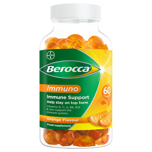 Berocca Immuno 60 Gummies Orange - Adult Multi Vits at MySupplementShop by Berocca