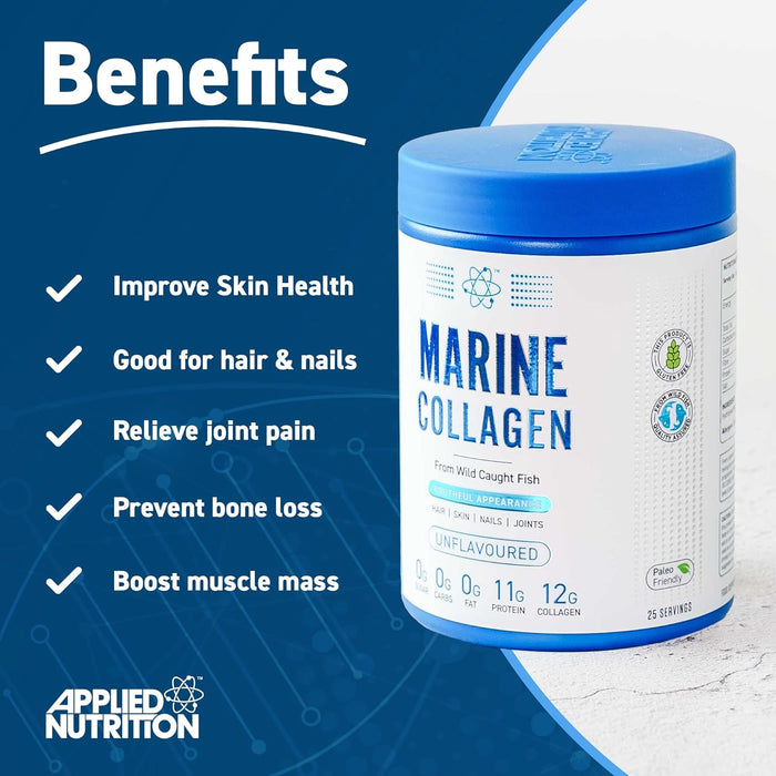 Applied Nutrition Unflavored Marine Collagen 300g