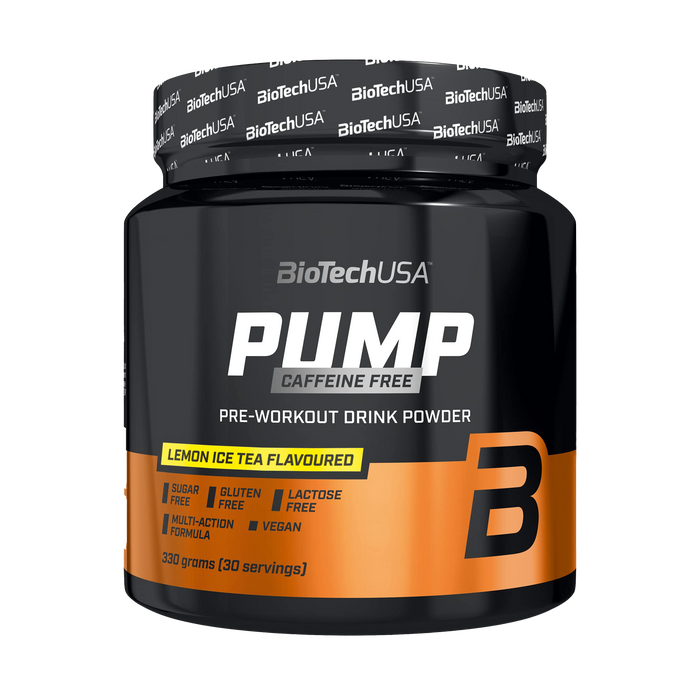 BioTechUSA Pump Caffeine Free, Lemon Ice Tea 330 grams