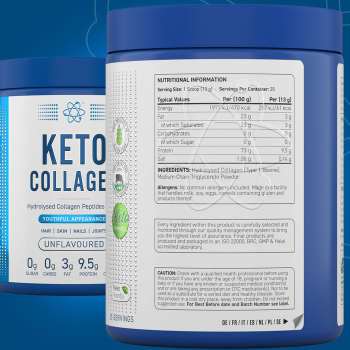 Applied Nutrition Keto Collagen 325g - Nutritional Supplement at MySupplementShop by Applied Nutrition