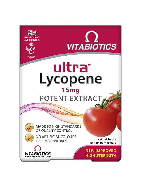 Vitabiotics Ultra Lycopene 10mg 30 Tablets - Immune Support at MySupplementShop by Vitabiotics