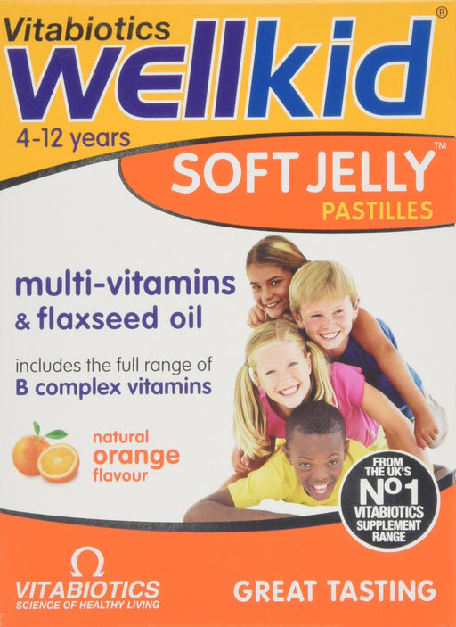 Vitabiotics Wellkid Soft Jelly Pastilles Orange x 30 - Children at MySupplementShop by Vitabiotics