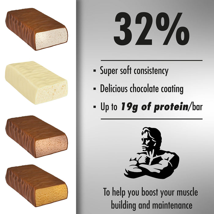 32% High Protein Bar, Strawberry - 12 x 60g at MySupplementShop.co.uk