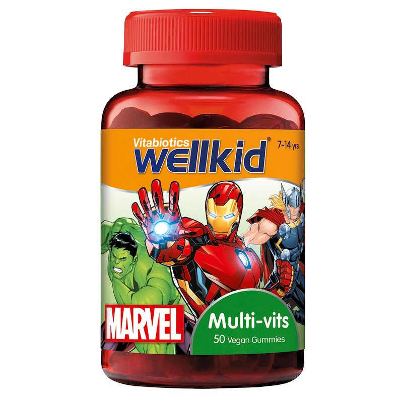 Vitabiotics WellKid Multi-Vitamins Vegan Soft Jellies 7-14 Yrs Marvel Pack x 50 - Children at MySupplementShop by Vitabiotics