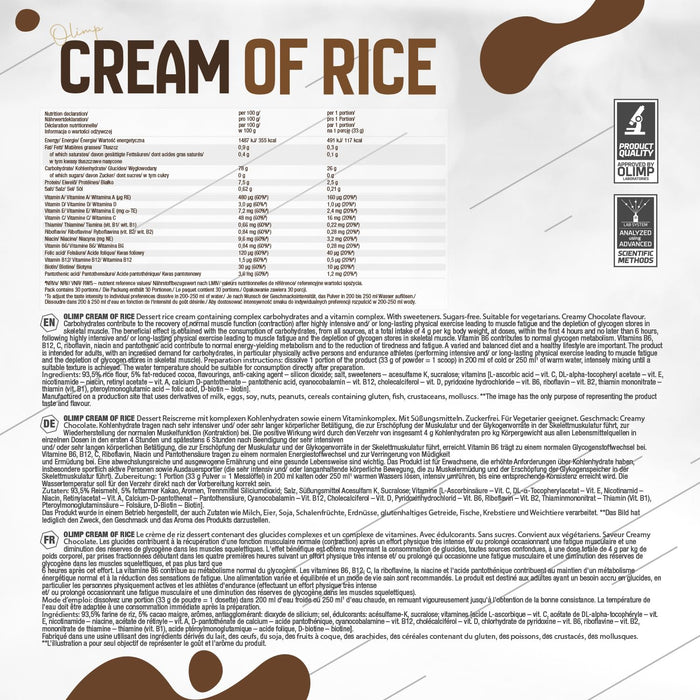 Cream of Rice, Creamy Chocolate - 1000g