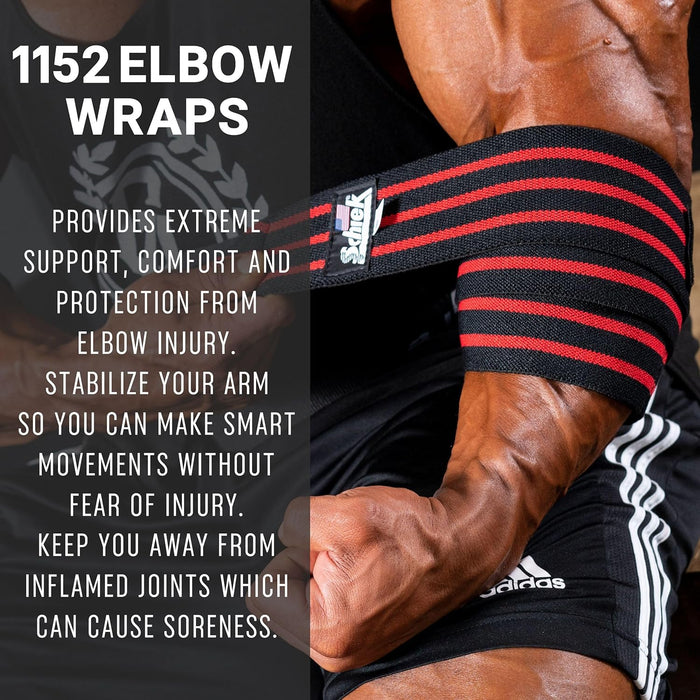 Schiek Model 1152 Elbow Wraps w/Velcro