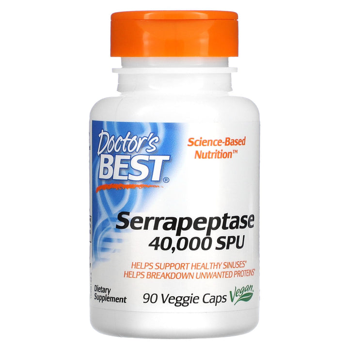 Doctor's Best Serrapeptase, 40.000 SPU – 90 Kapseln