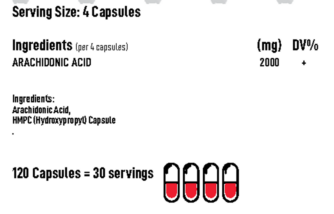 Alpha Neon Arachidonic Acid 120 Capsules