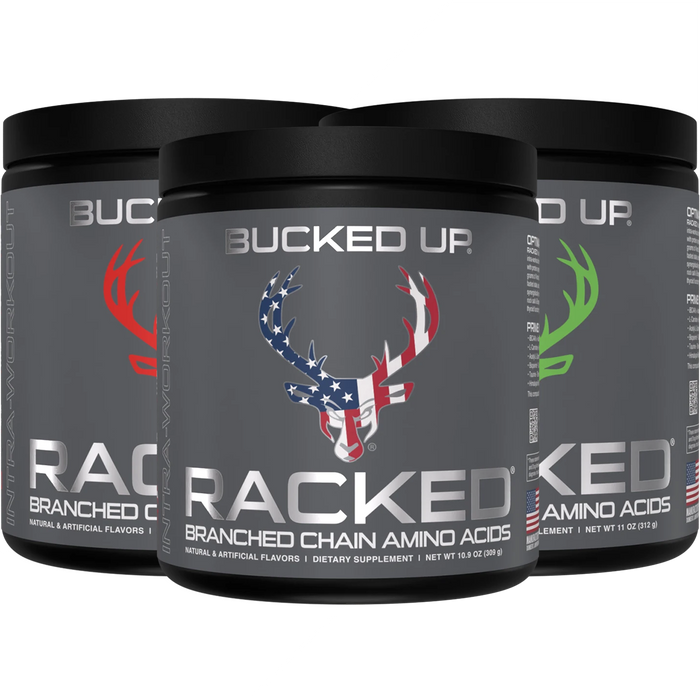 Bucked Up Racked 312g - Peach Mango - BCAA Supplement at MySupplementShop by Bucked Up