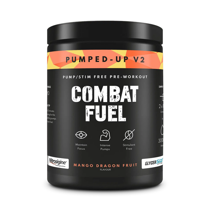 Combat Fuel Pumped Up V2 450g - Mango Dragonfruit - Sports Nutrition at MySupplementShop by Combat Fuel