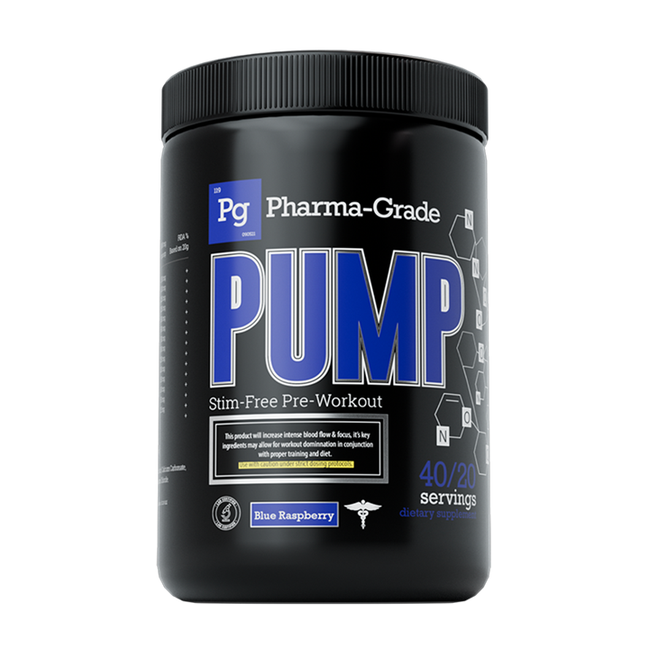 Pharma Grade PUMP 400g Blue Raz | Premium Energy and Performance at MySupplementShop.co.uk