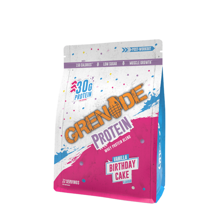 Grenade Whey Protein 480g - Explosive Protein, Legendary Flavours - Birthday Cake - Protein Powder at MySupplementShop by Grenade