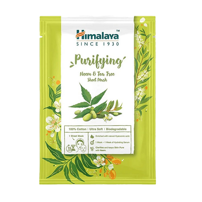 Himalaya Purifying Neem &amp; Tea Tree Sheet Mask – 30 ml.
