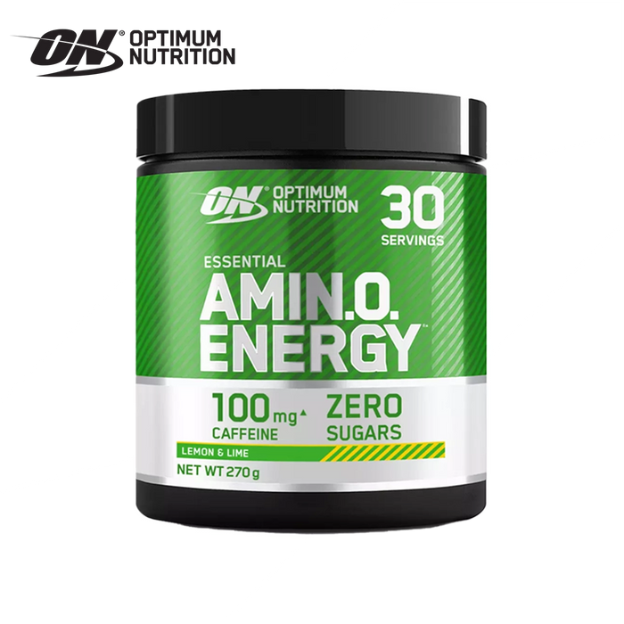 Optimum Nutrition Amino Energy Poudre de pré-entraînement compatible céto avec acides aminés bêta-alanine, caféine et vitamine C 30 portions 270 g