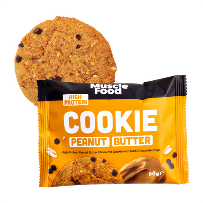 Musclefood  Cookie 12x60g - Peanut Butter - Protein Bars at MySupplementShop by MuscleFood