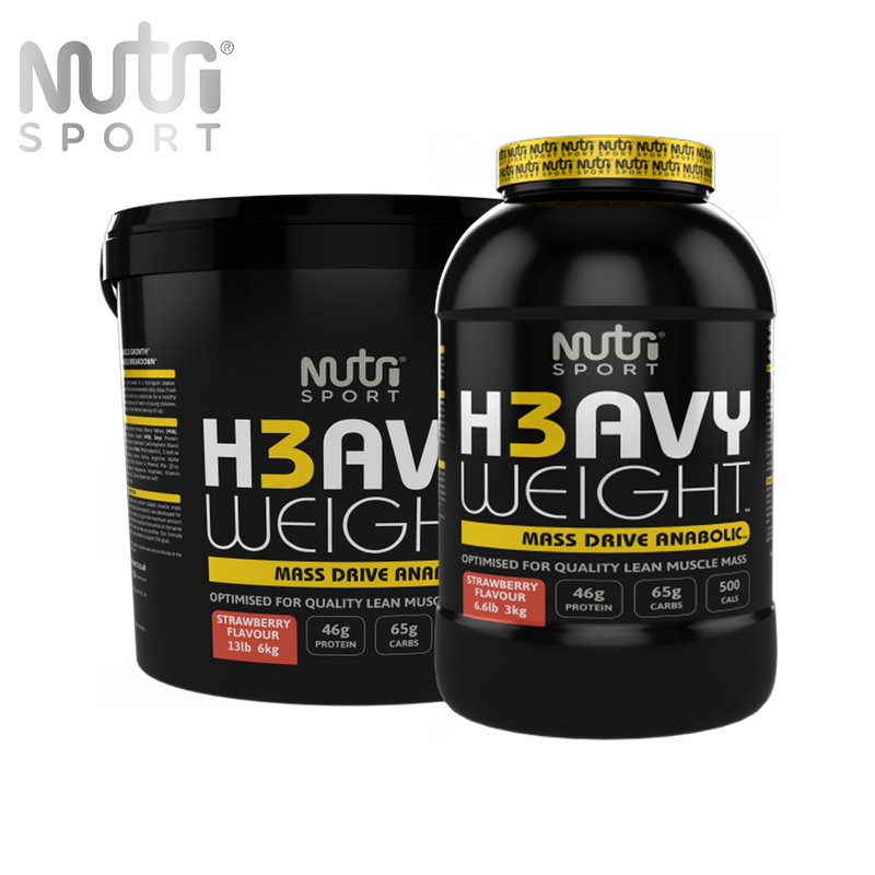 NutriSport H3avyweight Mass Drive Anabolic - Muscle Mass Building Formula - Protein Blends at MySupplementShop by NutriSport