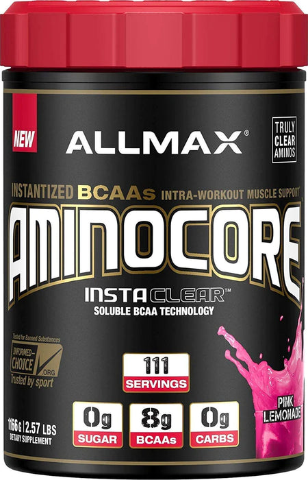 AllMax Nutrition Aminocore BCAA, Blaue Himbeere – 315 Gramm