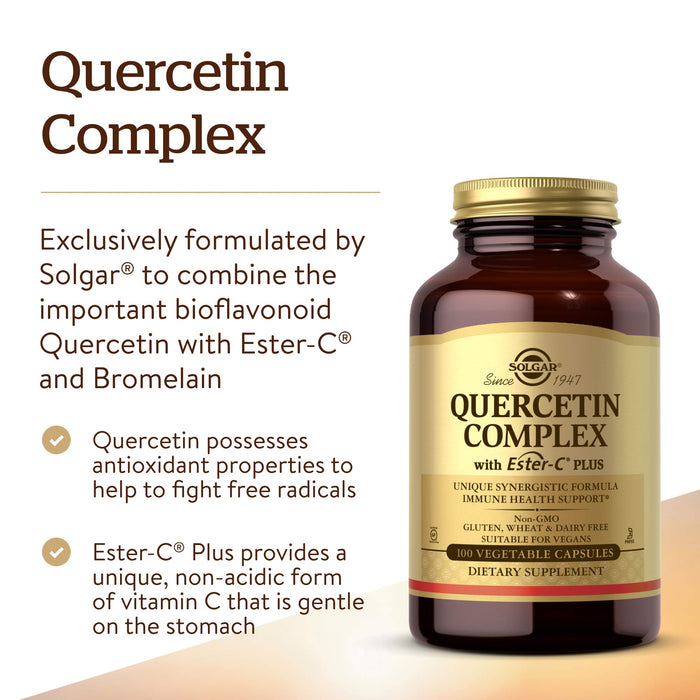 Solgar Quercetin Complex With Ester-C Plus Vegetable Capsules 100