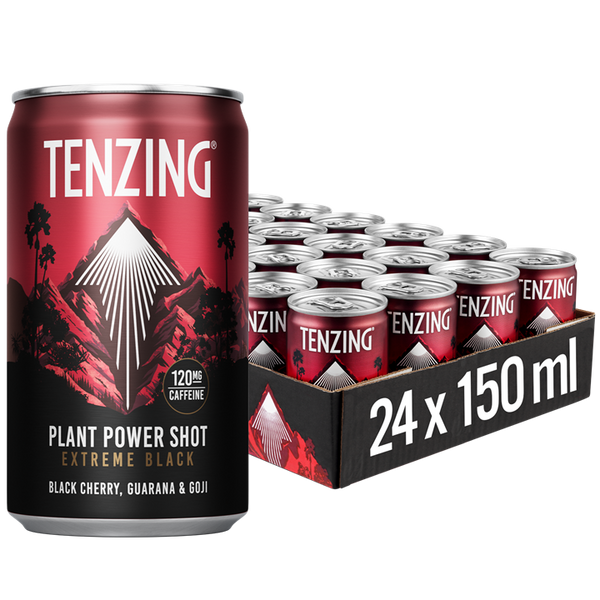 Tenzing Plant Power Shot 24x150ml Black Cherry, Guaran & Goij | Premium Health Foods at MySupplementShop.co.uk