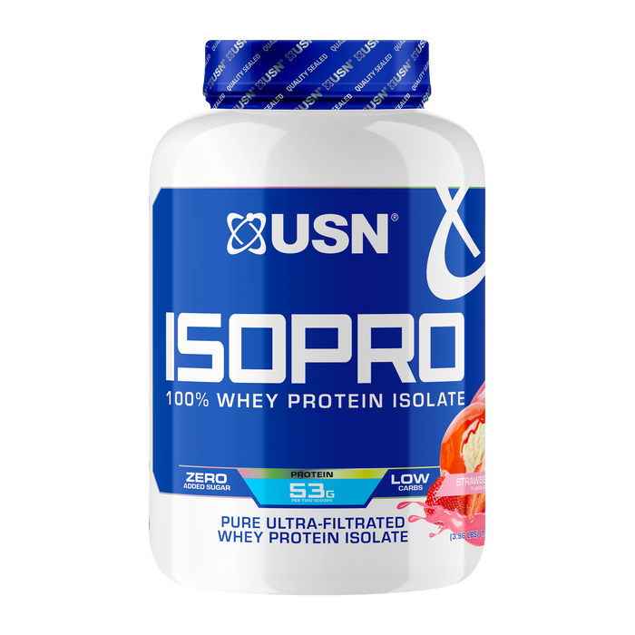 USN Isopro Whey Protein Isolate 1.8kg Strawberry - Sport and Fitness at MySupplementShop by USN