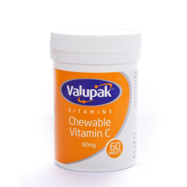 Valupak Chewable Vitamin C 60 Tablets