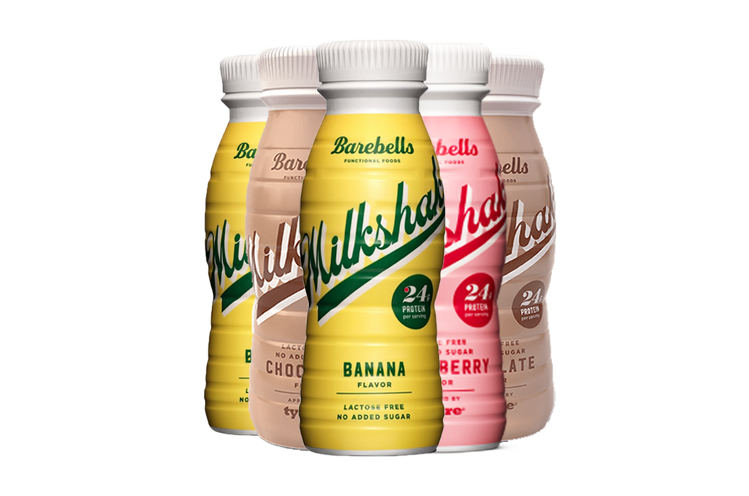 Barebells Protein Milkshake 8 x 330ml Bottles High Protein Shake No Added Sugar Lactose Free 24g of Protein - Nutrition Drinks & Shakes at MySupplementShop by Barebells