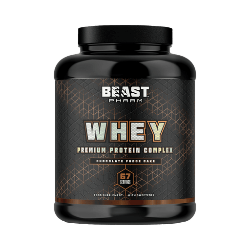 Beast Pharm Whey 2kg Chocolate Fudge Cake Best Value Protein Supplement Powder at MYSUPPLEMENTSHOP.co.uk