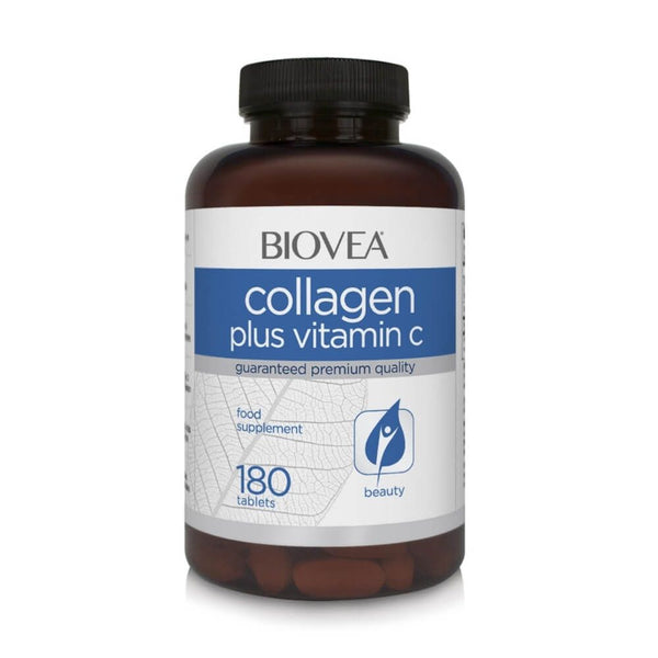 Biovea Collagen plus Vitamin C 180 Tablets - Skin Care at MySupplementShop by Biovea