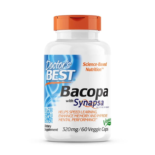 Doctor's Best Bacopa with Synapsa 320 mg 60 Veggie Capsules | Premium Supplements at MYSUPPLEMENTSHOP