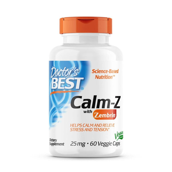 Doctor's Best Calm-Z with Zembrin 25 mg 60 Veggie Capsules | Premium Supplements at MYSUPPLEMENTSHOP