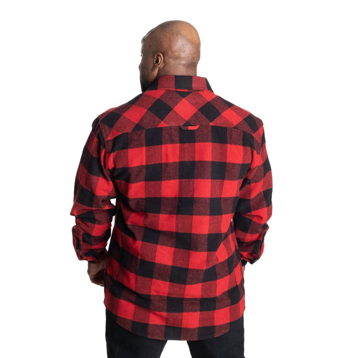 GASP Heavy Flannel Shirt - Red/Black