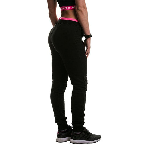 Gold's Gym Fitted Loop Back Jog Pants Black - Medium - Jog Pants at MySupplementShop by Gold's Gym