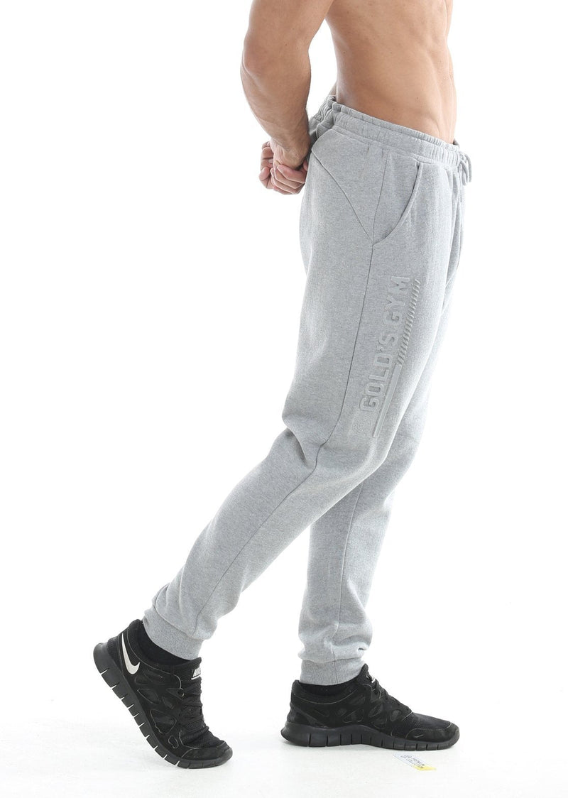 Gold's Gym Jog Pant with Embossed Print Grey Marl