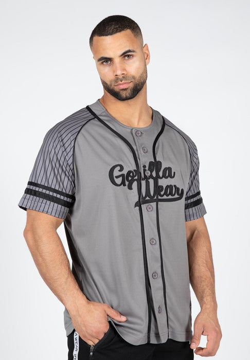 Gorilla Wear 82 Baseball Jersey Grey - Jersey at MySupplementShop by Gorilla Wear