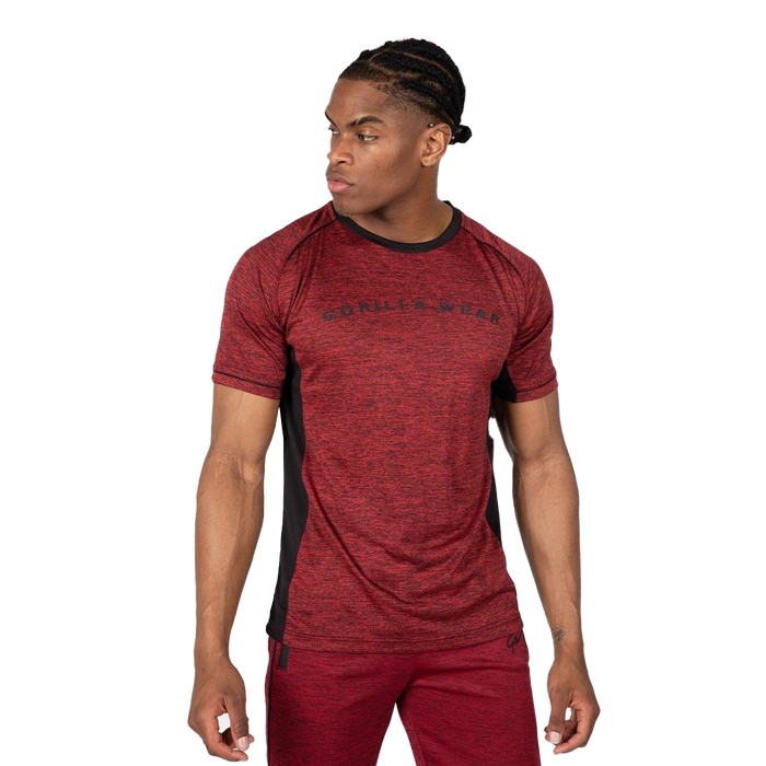 Gorilla Wear Fremont T-Shirt Burgundy Red/Black