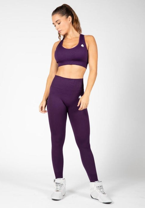 Gorilla Wear Neiro Seamless Bra - Purple - Sports Bra at MySupplementShop by Gorilla Wear